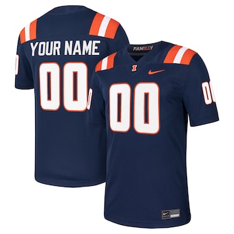 Custom Illinois Fighting Illini Jersey